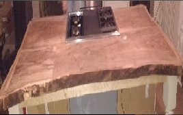 walnut counter